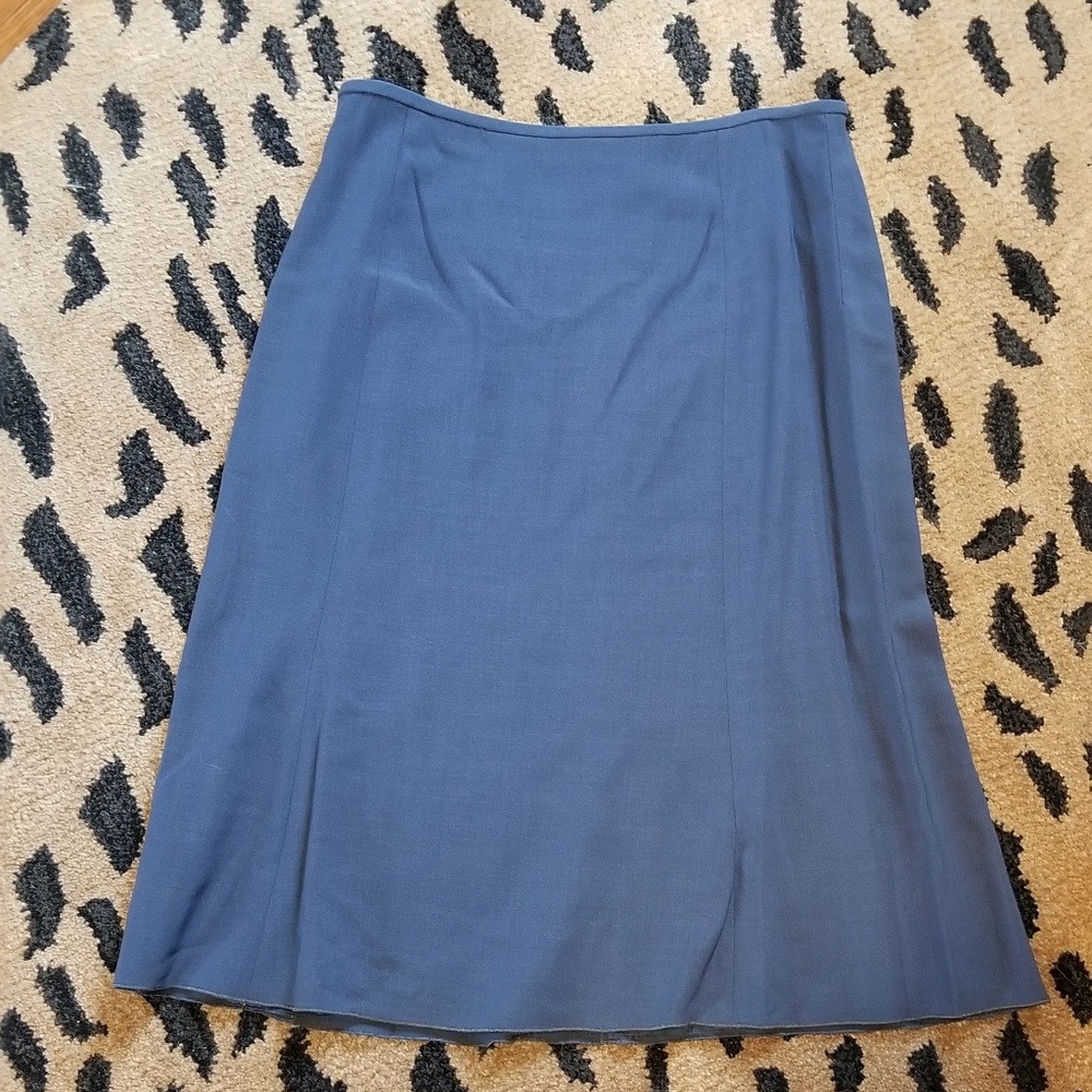 Armani Collezioni blue A-line skirt size 6 NWOT